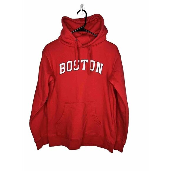 Boston Red Sox Fanatics Red Unisex Hoodie Women’s Small Pullover Sweatshirt R - Picture 1 of 7